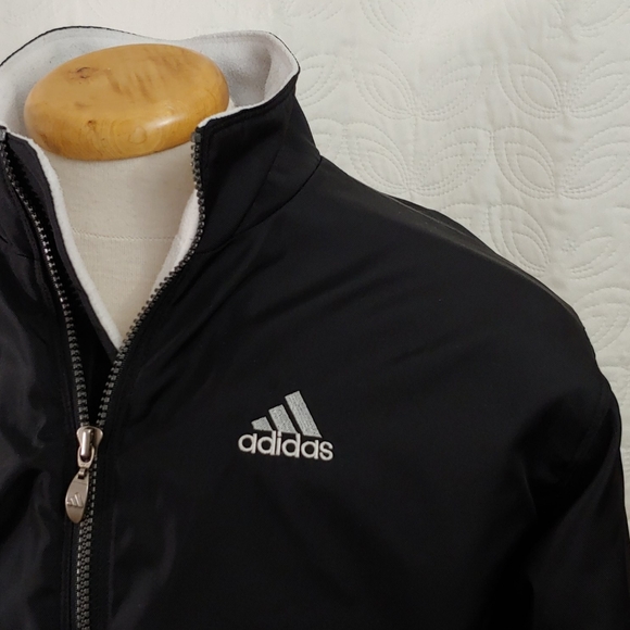 Adidas jacket fleece lining black - Picture 3 of 9